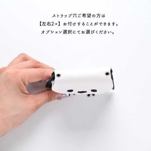 再販 ＼シマエナガといつも一緒／ 仕切り付き コインケース 【 親子 シマエナガ 】 本革 姫路レザー 財布 HW33K 10枚目の画像