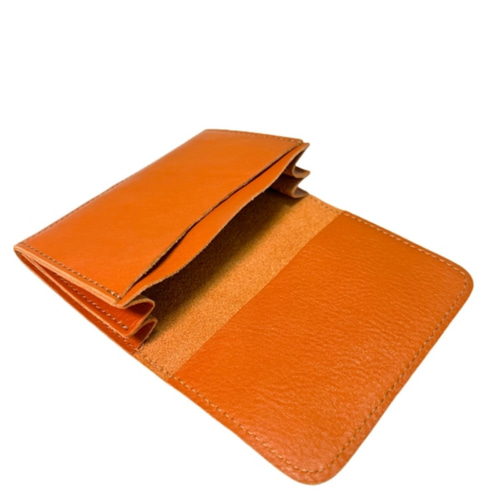 イルビゾンテ IL BISONTE 名刺入れ カードケース 名刺クリップ 2つ折り