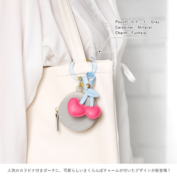 単品 さくらんぼ　かわいい　イヤフォンケース シンプル ポーチ 携帯 ミニポーチ コインケース#nn00001700 1枚目の画像