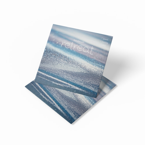 【SQ-50】正方形アクセサリー台紙／ピアス台紙／スクエア台紙／ショップカード SQ-50】正方形アクセサリー台紙／ピアス台紙／スクエア台紙／ショップ