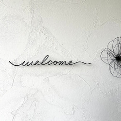 気まぐれwelcome〜花〜　ワイヤーアート　ワイヤークラフト 5枚目の画像