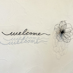 気まぐれwelcome〜花〜　ワイヤーアート　ワイヤークラフト 6枚目の画像