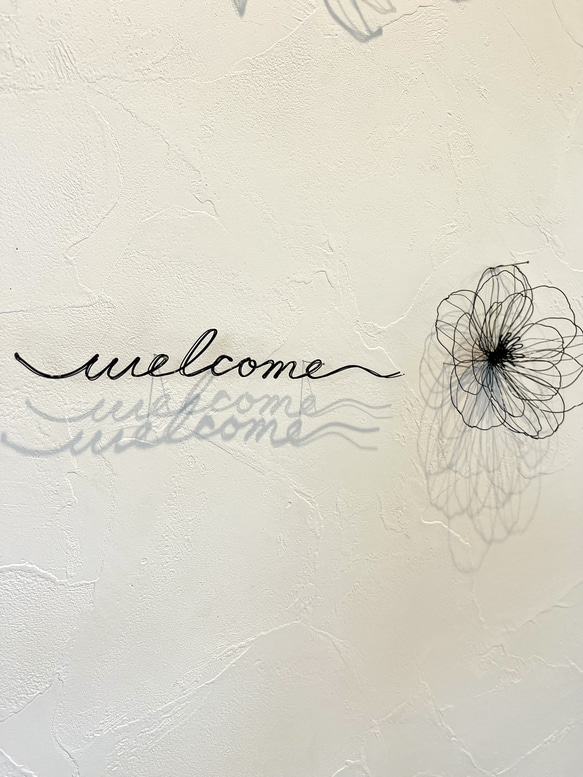 気まぐれwelcome〜花〜　ワイヤーアート　ワイヤークラフト 6枚目の画像