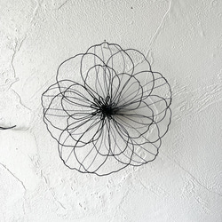 気まぐれwelcome〜花〜　ワイヤーアート　ワイヤークラフト 3枚目の画像