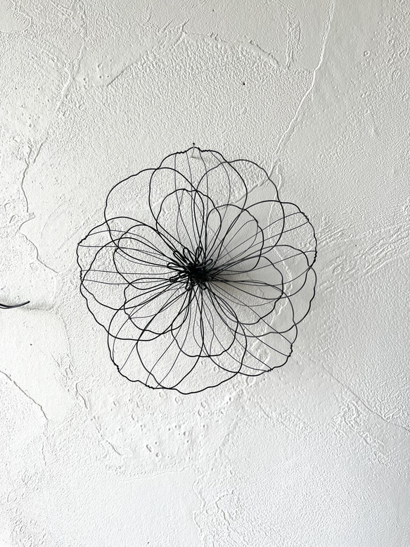 気まぐれwelcome〜花〜　ワイヤーアート　ワイヤークラフト 3枚目の画像