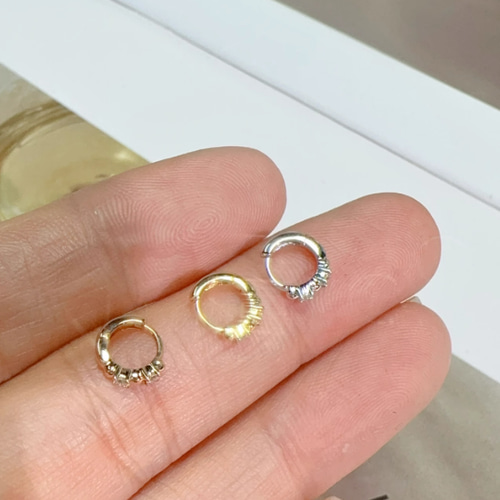 K18ダイヤフープピアス片方 片耳用 ダイヤモンドフープピアス – PICOLLET
