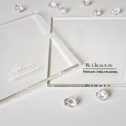 【ファーストアートキット】夏の星空セット アクリル名入れアート ファーストアート 1歳誕生日の記念品 5枚目の画像