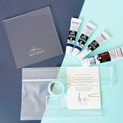 【ファーストアートキット】夏の星空セット アクリル名入れアート ファーストアート 1歳誕生日の記念品 2枚目の画像