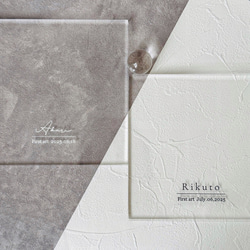 【ファーストアートキット】夏の星空セット アクリル名入れアート ファーストアート 1歳誕生日の記念品 6枚目の画像