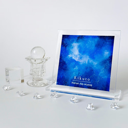 【ファーストアートキット】夏の星空セット アクリル名入れアート ファーストアート 1歳誕生日の記念品 3枚目の画像