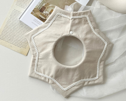 送料無料 ブルーの星空×スペース柄 襟付きスタイ 送料無料 ブルーの星空×スペース柄 襟付きスタイ 送料無料！星柄襟