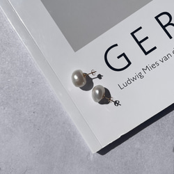 【ワケあり】こぼれバロックパールピアス | イヤリング | 淡水パール | サージカルステンレス | 14KGF 6枚目の画像