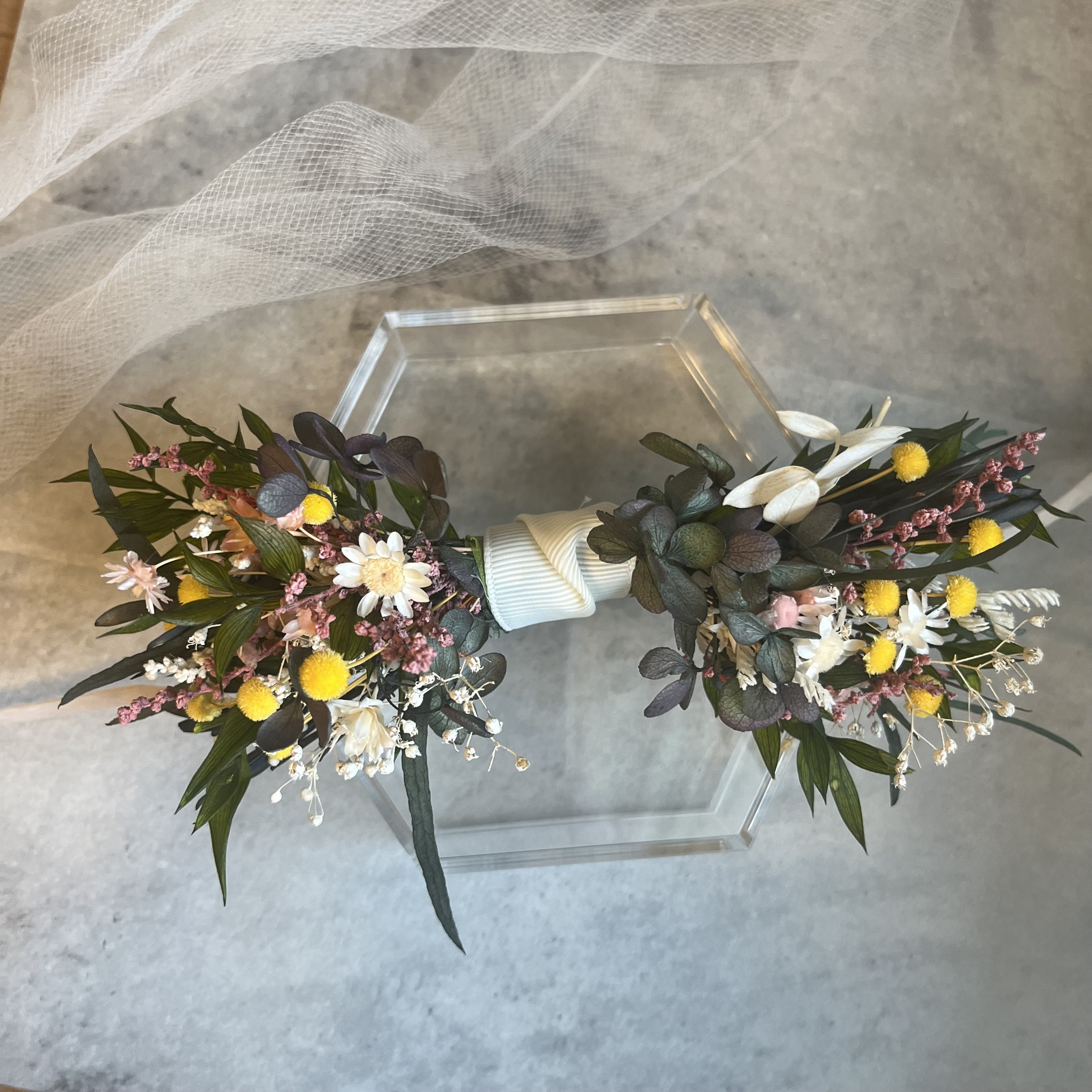 ドライフラワー蝶ネクタイ/ウェディング/新郎/成人式/卒業式/前撮り/パーティー