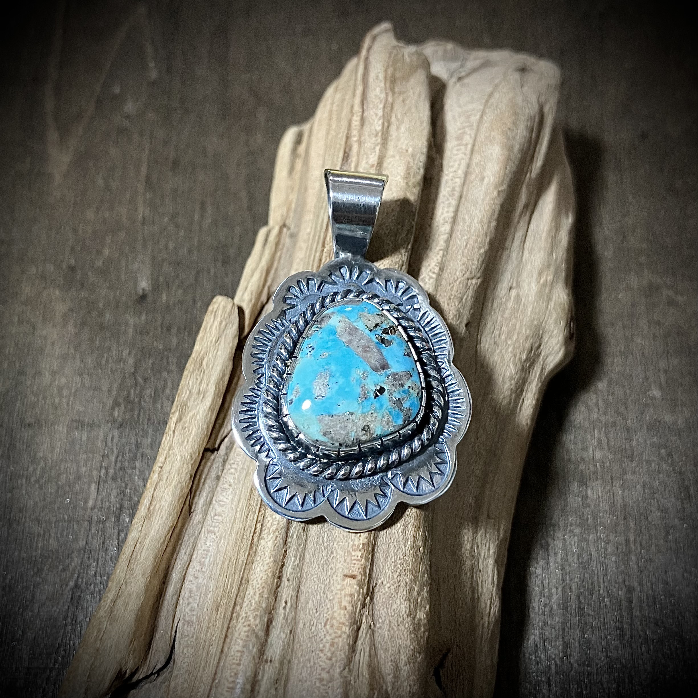 ペルシャン ターコイズ トルコ石 シルバー ネックレス ペンダント