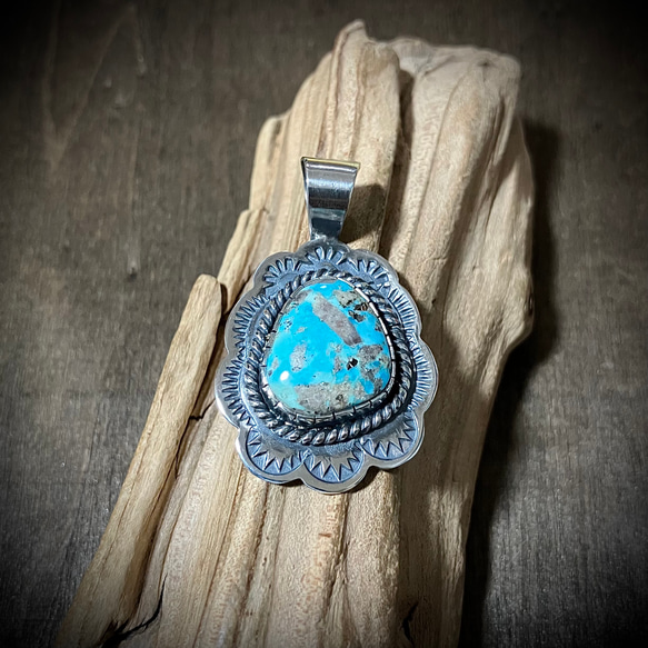ペルシャン ターコイズ トルコ石 シルバー ネックレス