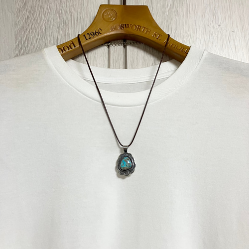 ペルシャン　ターコイズ　シルバー　ネックレス　ペンダント#インディアンジュエリー ペルシャン ターコイズ トルコ石 シルバー ネックレス ペンダント
