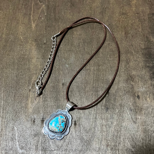 ペルシャン ターコイズ トルコ石 シルバー ネックレス
