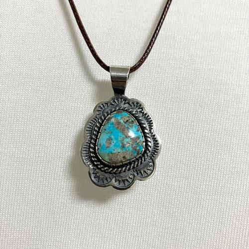 ペルシャン ターコイズ トルコ石 シルバー ネックレス