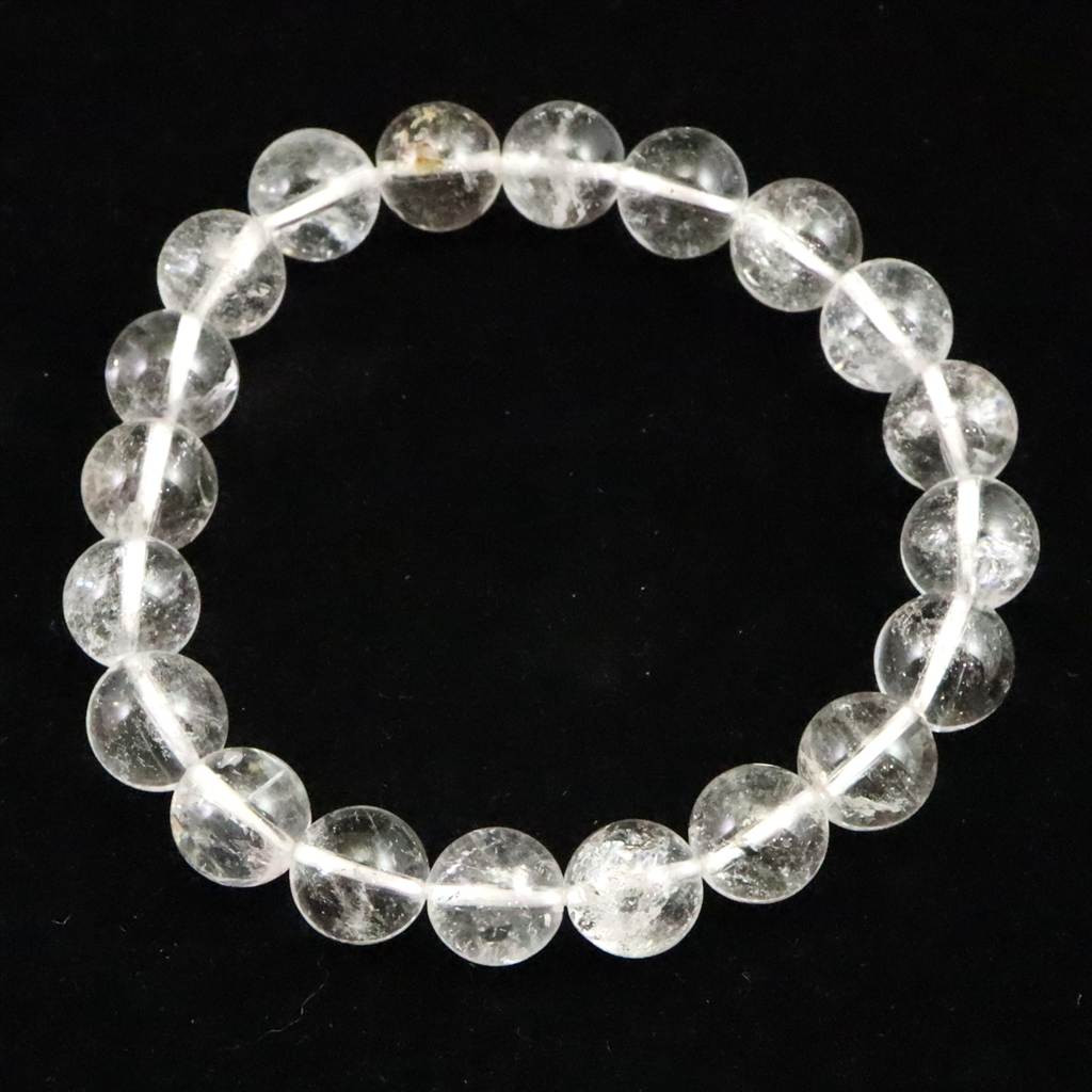 山梨県黒平水晶 Aグレード  10mmブレスレット  29.8g #65814