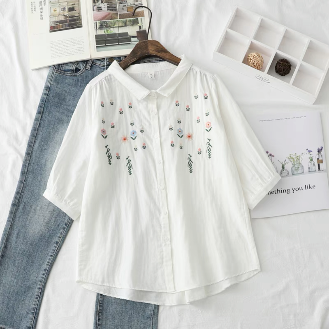 綿麻トップス、綿麻トップス