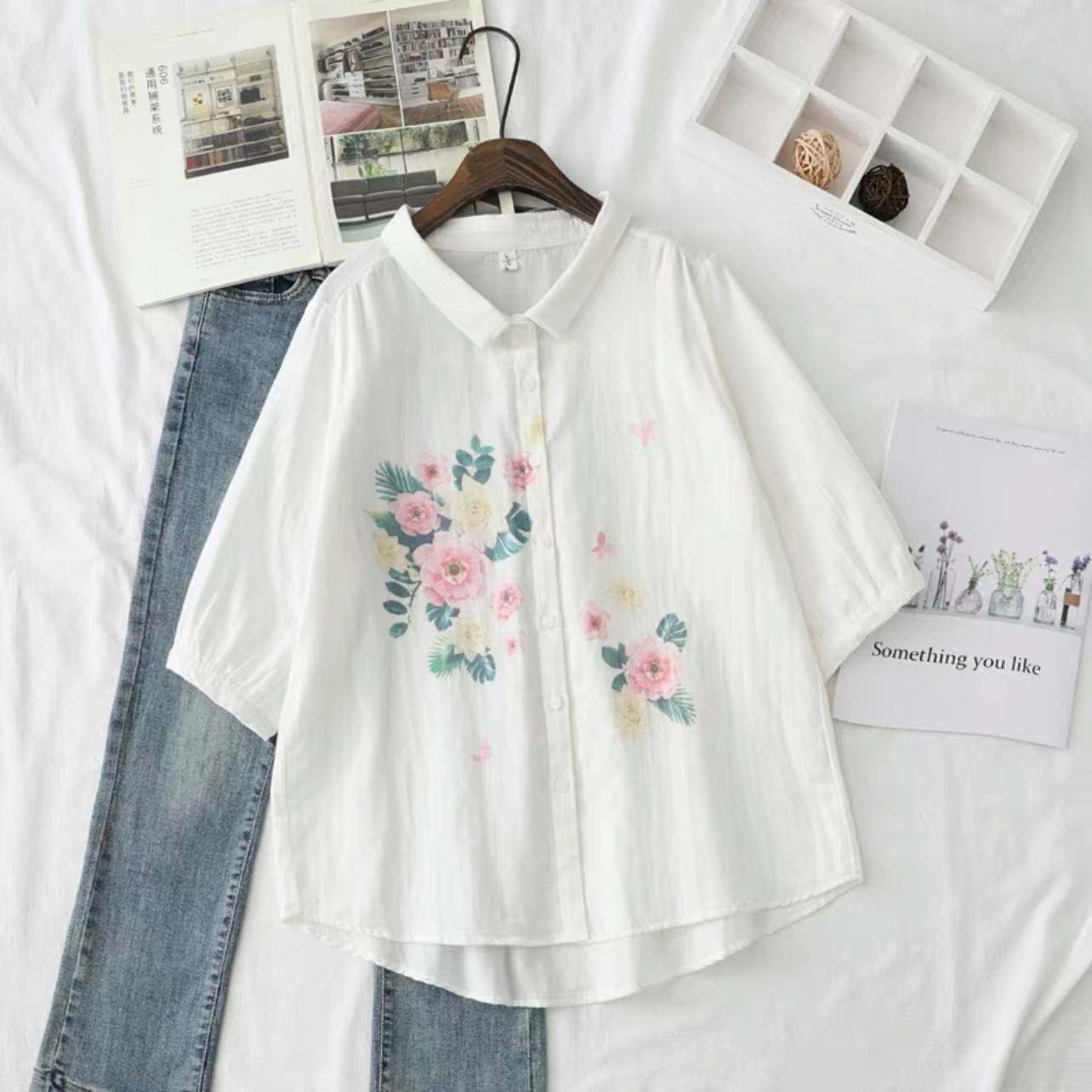 綿麻トップス、綿麻トップス