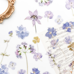 コラージュ風デザインペーパー 20枚 flower and butterfly [AU771