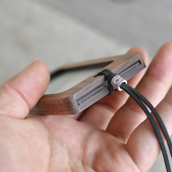 附窗木製通行證盒【藍白捕蠅鳥】適合IC卡尺寸 第5張的照片