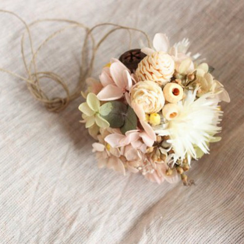 秋色紫陽花のフラワーボール☆フライングボール☆ドライフラワーボール 紫陽花2種のフライングボール☆ドライフラワーボール☆ボール