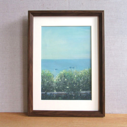 パステル画 風景画 フレーム付き パステル画 風景画 フレーム付き パステル画 風景画 フレーム