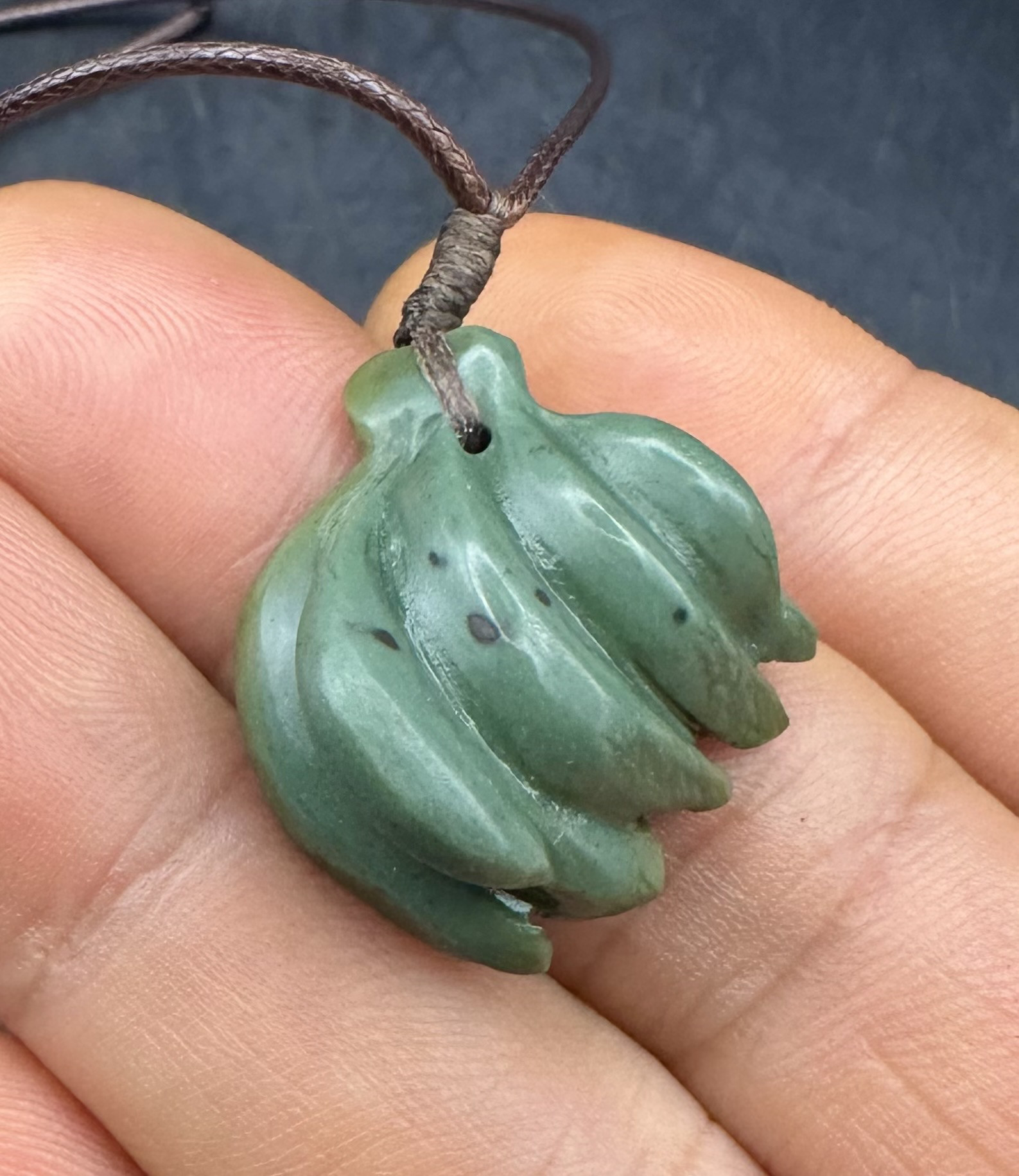 2025.7.2再販　バナナ　新潟阿賀野産上質ジャスパーネックレス・ペンダント
