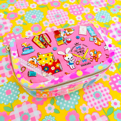 マーガレット&ソフィー　パッチワーク　ボストンバッグ マーガレット＆ソフィのミニボストンバッグ レトロ レッド