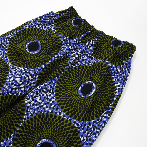 受注制作】アフリカンプリントのイージーパンツ（ ストレート