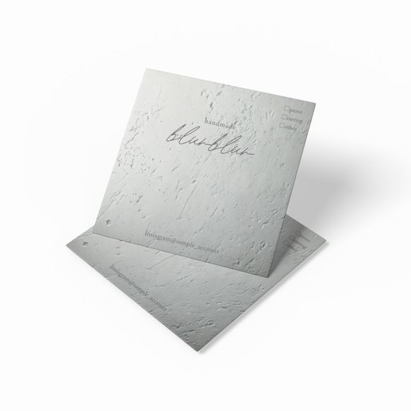 SQ-39】正方形アクセサリー台紙／ピアス台紙／スクエア台紙／ショップ