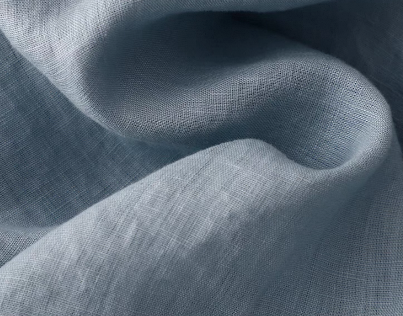 夏♡ワンピース♡通勤♡通学♡綿麻♡ベビーブルー