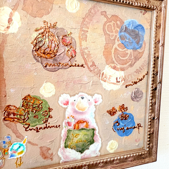 rinさまオーダー作品 専用ページ 原画・patisserie（額装） 4枚目の画像