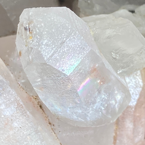 レシーバー ヒマラヤ レインボー マニカラン ピンク水晶 マスター  