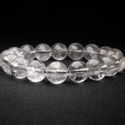 虹が光るプラチナルチル【神秘的な世界観】12mm 一点物 【GHB17】43g ルチルクォーツブレスレット 京海堂 3枚目の画像