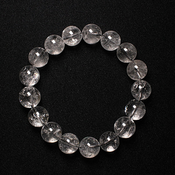 虹が光るプラチナルチル【神秘的な世界観】12mm 一点物 【GHB17】43g ルチルクォーツブレスレット 京海堂 8枚目の画像