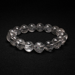 虹が光るプラチナルチル【神秘的な世界観】12mm 一点物 【GHB17】43g ルチルクォーツブレスレット 京海堂 5枚目の画像