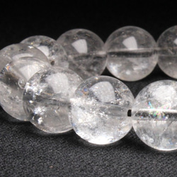 虹が光るプラチナルチル【神秘的な世界観】12mm 一点物 【GHB17】43g ルチルクォーツブレスレット 京海堂 2枚目の画像