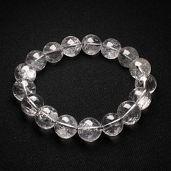 虹が光るプラチナルチル【神秘的な世界観】12mm 一点物 【GHB17】43g ルチルクォーツブレスレット 京海堂 6枚目の画像