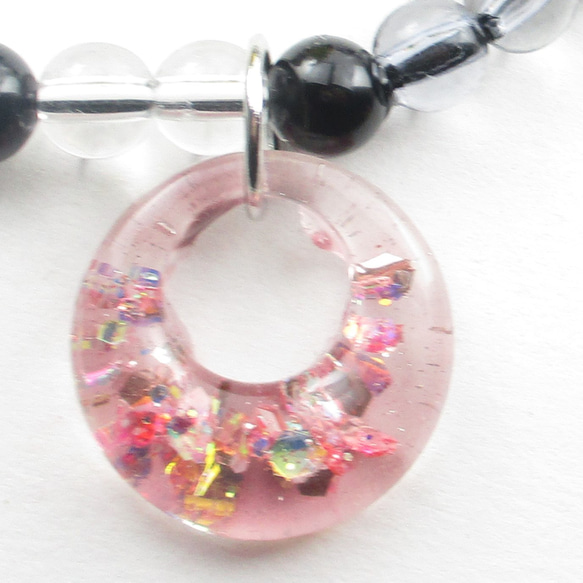 静寂を包むオニキスの動悸は激しく、情動と気分とを整理する♪<1点ものブレスレット>IB208 4枚目の画像