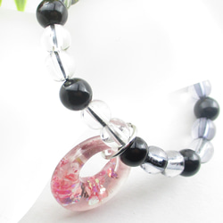 静寂を包むオニキスの動悸は激しく、情動と気分とを整理する♪<1点ものブレスレット>IB208 3枚目の画像