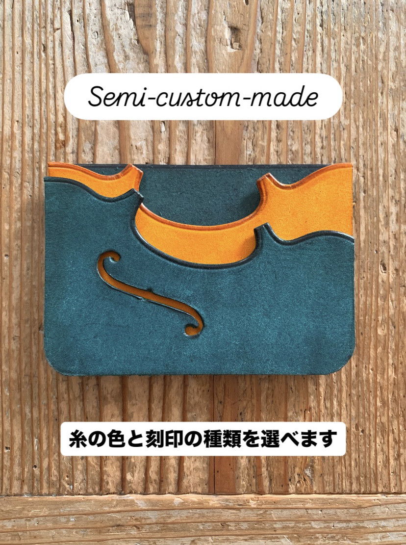 【限定商品　セミオーダーメイド】手縫いの革のパスケース 『Anatolia custom - Topolino 534』