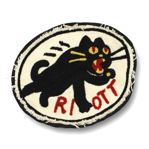 アルカルザ ワークジャケット チェーンステッチ フェルトワッペン風 ブラック アルカルザ ワークジャケット チェーンステッチ フェルト