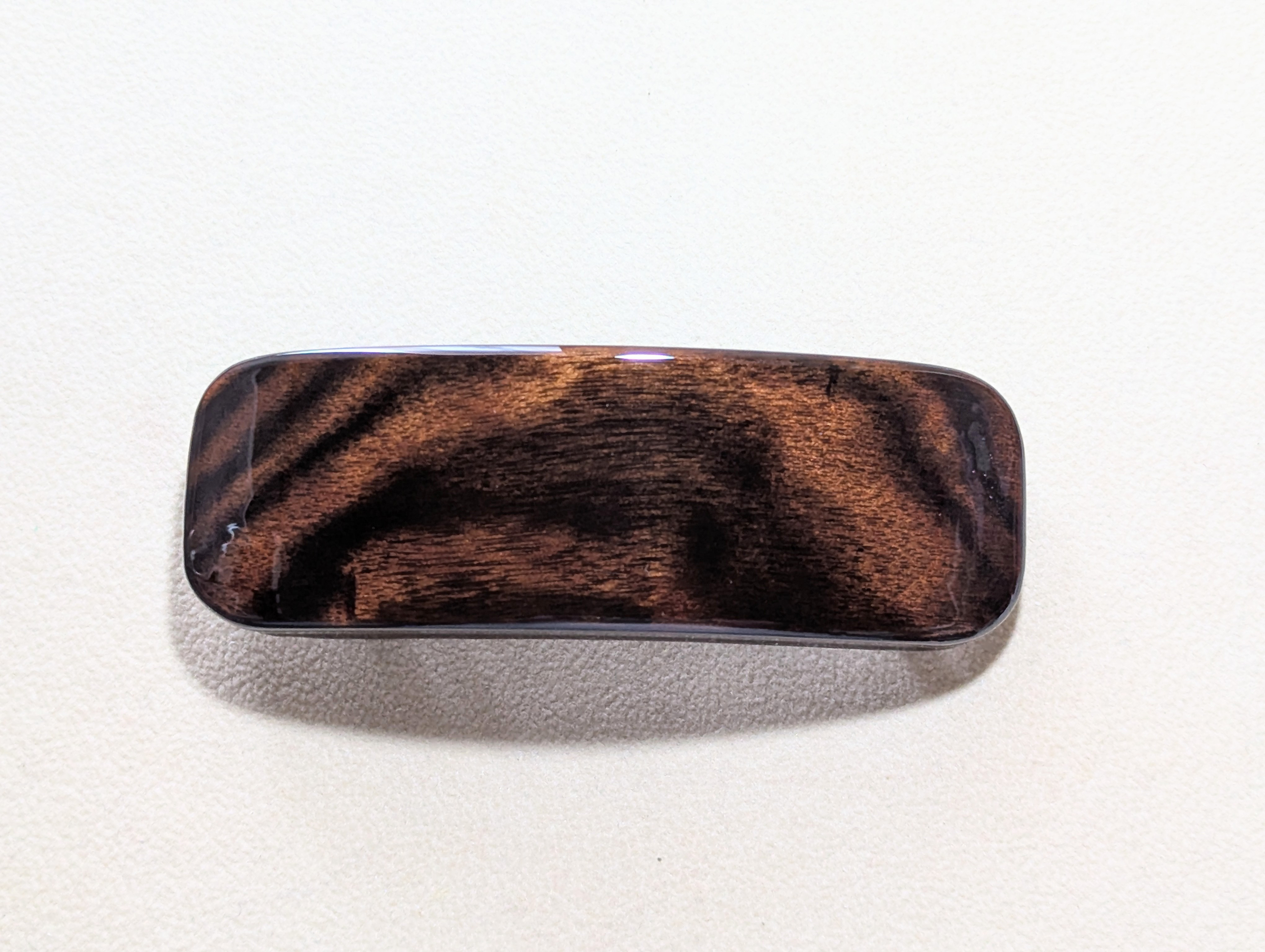 木製　バレッタ