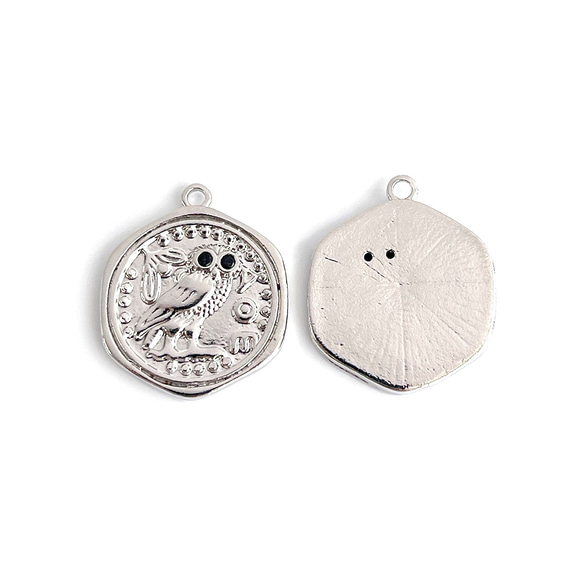 ejp7203 [1 件] 方晶鋯石鯨魚游泳串飾 第2張的照片