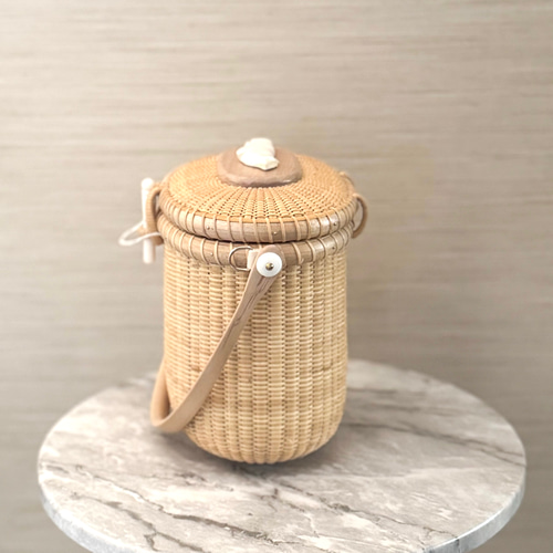 オペラパース 蓋付き 2Wayバスケット ナンタケットバスケット