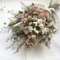 スプレーバラのナチュラルカラースワッグ】ドライフラワー