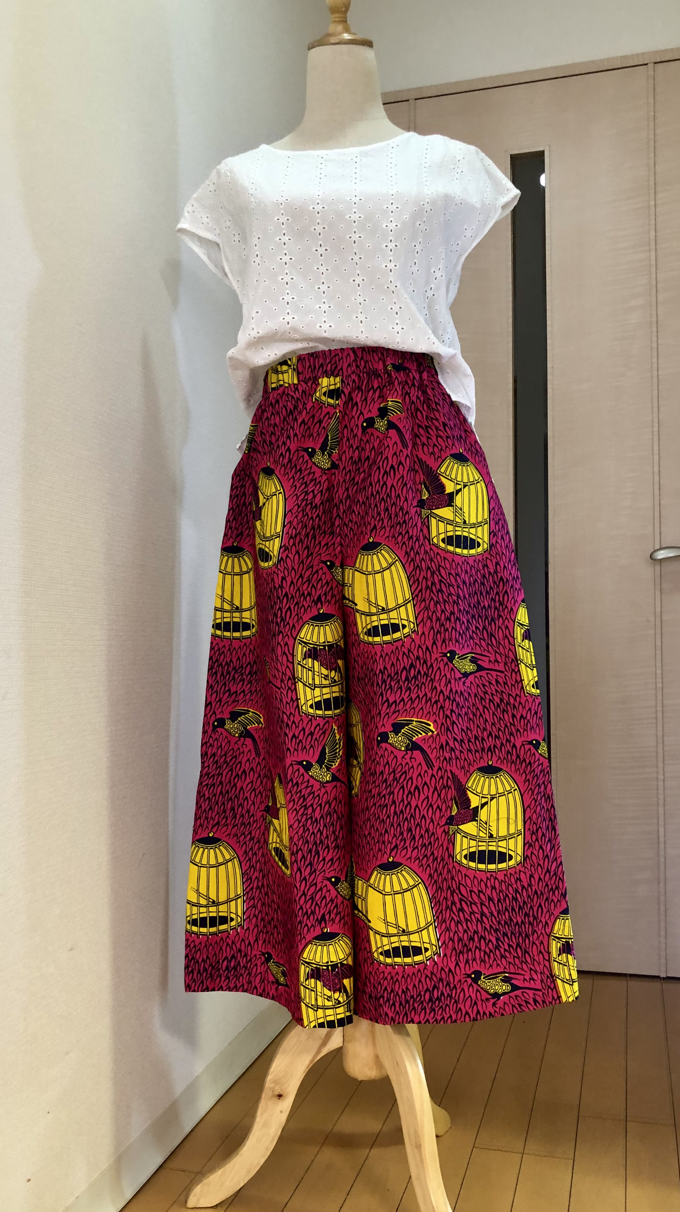 値下げしました‼️アフリカ布のrakutinパンツ